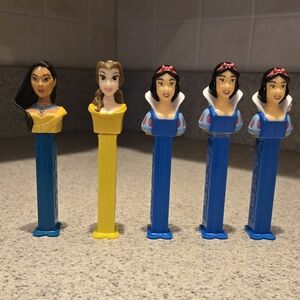 Disney Princess PEZ Dispenser Set - Blue and Yellow